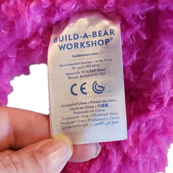 Build A Bear Sparkles Pink Llamacorn Plush Stuffed Animal Gold Horn Glitter - Picture 7 of 8